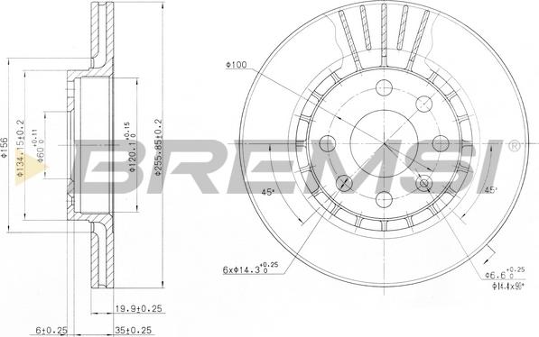 Bremsi CD6328V - Bremsscheibe alexcarstop-ersatzteile.com