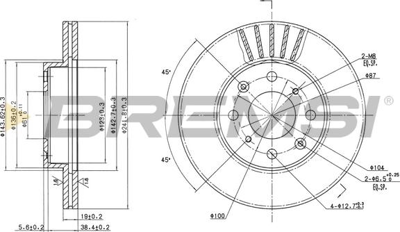 Bremsi CD6377V - Bremsscheibe alexcarstop-ersatzteile.com