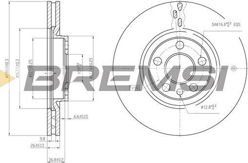 Bremsi CD6760V - Bremsscheibe alexcarstop-ersatzteile.com