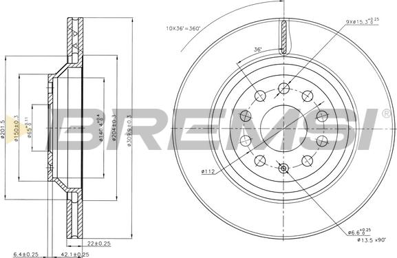 Bremsi CD7503V - Bremsscheibe alexcarstop-ersatzteile.com