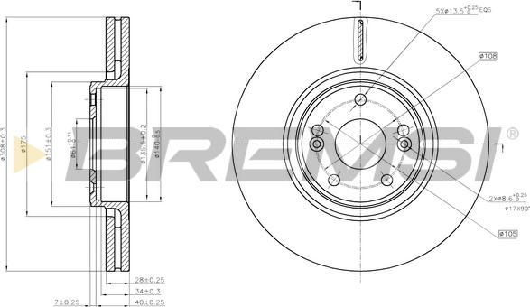 Bremsi CD7511V - Bremsscheibe alexcarstop-ersatzteile.com