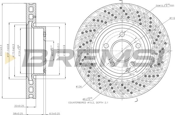 Bremsi CD7694V - Bremsscheibe alexcarstop-ersatzteile.com