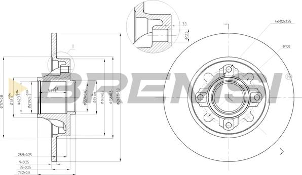 Bremsi CD7696S - Bremsscheibe alexcarstop-ersatzteile.com