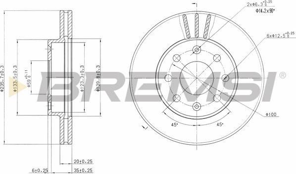 Bremsi CD7279V - Bremsscheibe alexcarstop-ersatzteile.com