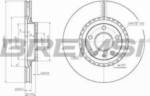 Bremsi DBA156V - Bremsscheibe alexcarstop-ersatzteile.com