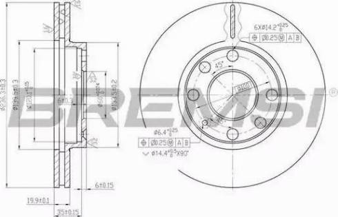 Bremsi DBA151V - Bremsscheibe alexcarstop-ersatzteile.com