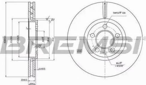 Bremsi DBB221V - Bremsscheibe alexcarstop-ersatzteile.com