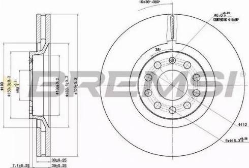 Bremsi DBB705V - Bremsscheibe alexcarstop-ersatzteile.com