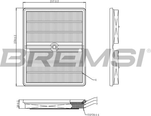 Bremsi FA0553 - Luftfilter alexcarstop-ersatzteile.com