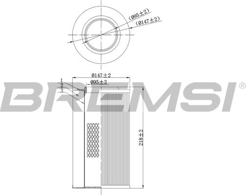 Bremsi FA0116 - Luftfilter alexcarstop-ersatzteile.com