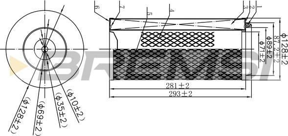 Bremsi FA1665 - Luftfilter alexcarstop-ersatzteile.com