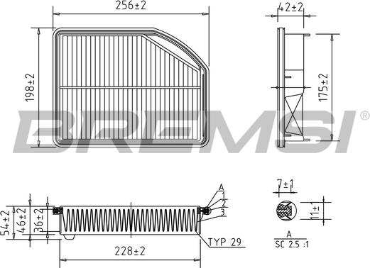 Bremsi FA1129 - Luftfilter alexcarstop-ersatzteile.com