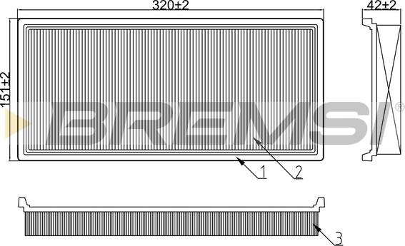 Bremsi FA1232 - Luftfilter alexcarstop-ersatzteile.com