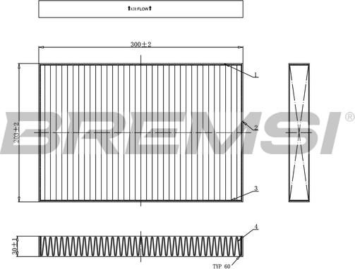 Bremsi FC0495 - Filter, Innenraumluft alexcarstop-ersatzteile.com