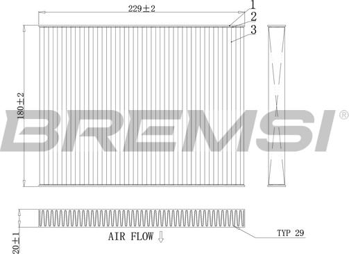 Bremsi FC0443A - Filter, Innenraumluft alexcarstop-ersatzteile.com