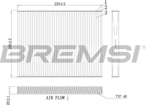 Bremsi FC0443 - Filter, Innenraumluft alexcarstop-ersatzteile.com