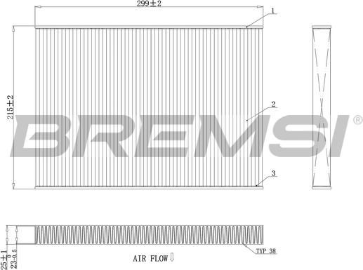 Bremsi FC0412C - Filter, Innenraumluft alexcarstop-ersatzteile.com