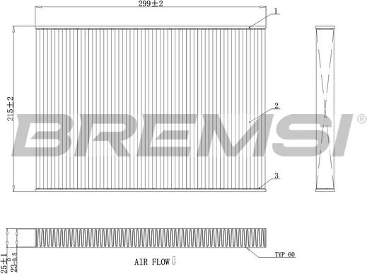 Bremsi FC0412 - Filter, Innenraumluft alexcarstop-ersatzteile.com