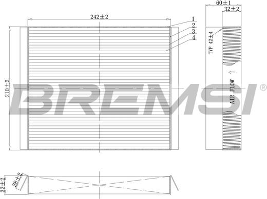 Bremsi FC0501 - Filter, Innenraumluft alexcarstop-ersatzteile.com