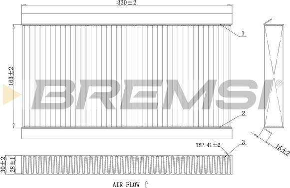 Bremsi FC0090C - Filter, Innenraumluft alexcarstop-ersatzteile.com