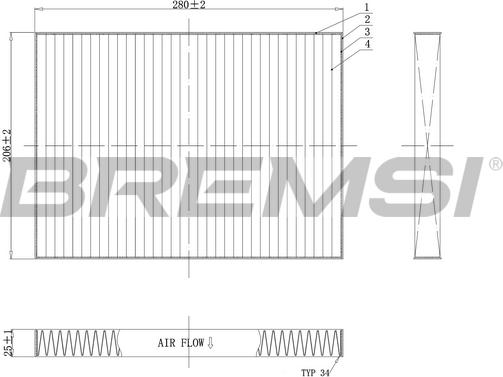 Bremsi FC0084C - Filter, Innenraumluft alexcarstop-ersatzteile.com