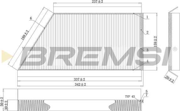 Bremsi FC0088C - Filter, Innenraumluft alexcarstop-ersatzteile.com