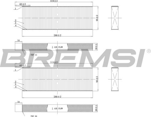 Bremsi FC0071C - Filter, Innenraumluft alexcarstop-ersatzteile.com