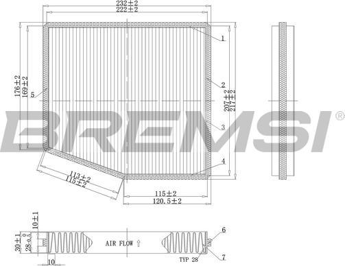 Bremsi FC0187C - Filter, Innenraumluft alexcarstop-ersatzteile.com