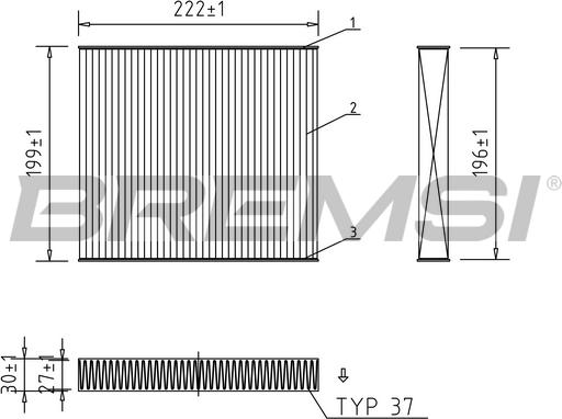 Bremsi FC1563 - Filter, Innenraumluft alexcarstop-ersatzteile.com