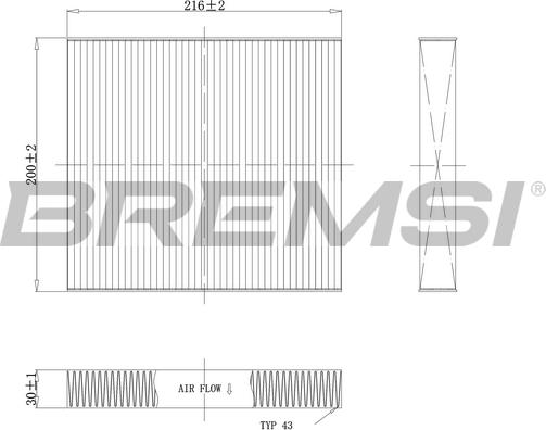 Bremsi FC1341 - Filter, Innenraumluft alexcarstop-ersatzteile.com