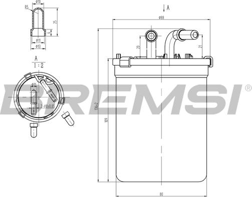 Bremsi FE0055 - Kraftstofffilter alexcarstop-ersatzteile.com