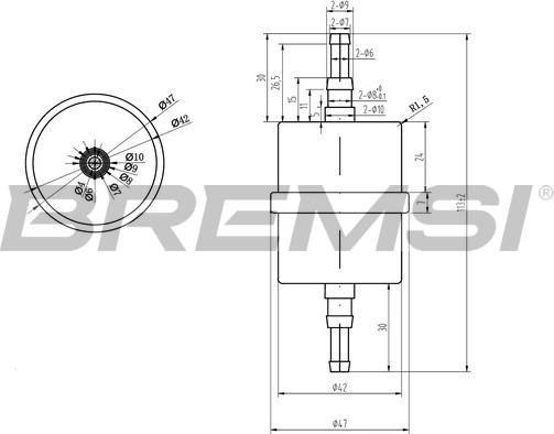 Bremsi FE0035 - Kraftstofffilter alexcarstop-ersatzteile.com