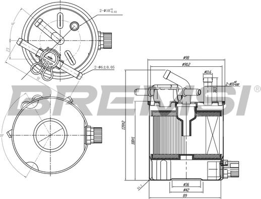 Bremsi FE0835 - Kraftstofffilter alexcarstop-ersatzteile.com