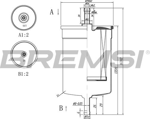 Bremsi FE0395 - Kraftstofffilter alexcarstop-ersatzteile.com