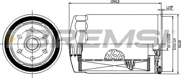 Bremsi FE1509 - Kraftstofffilter alexcarstop-ersatzteile.com