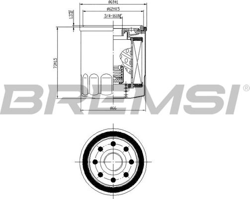 Bremsi FL0026 - Ölfilter alexcarstop-ersatzteile.com