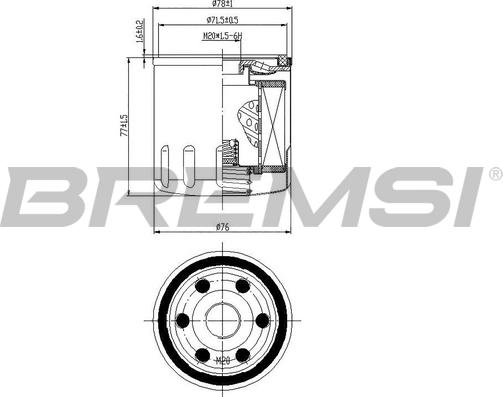 Bremsi FL0145 - Ölfilter alexcarstop-ersatzteile.com