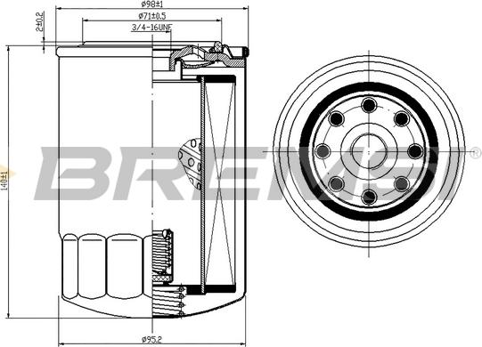 Bremsi FL0301 - Ölfilter alexcarstop-ersatzteile.com