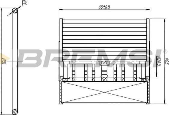 Bremsi FL0250 - Ölfilter alexcarstop-ersatzteile.com