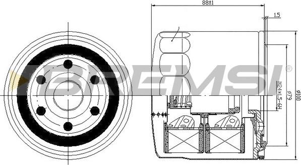 Bremsi FL0710 - Ölfilter alexcarstop-ersatzteile.com