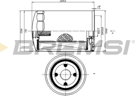 Bremsi FL1462 - Ölfilter alexcarstop-ersatzteile.com