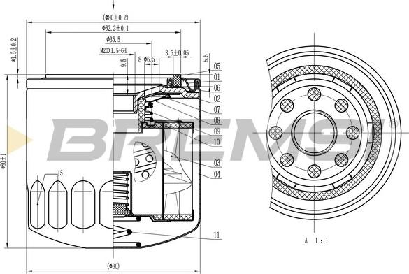 Bremsi FL1818 - Ölfilter alexcarstop-ersatzteile.com