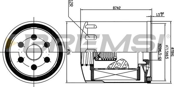 Bremsi FL1302 - Ölfilter alexcarstop-ersatzteile.com