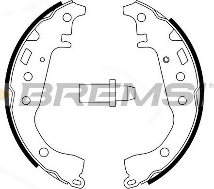 Bremsi GF0951 - Bremsbackensatz alexcarstop-ersatzteile.com