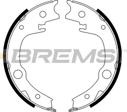 Bremsi GF0966 - Bremsbackensatz, Feststellbremse alexcarstop-ersatzteile.com