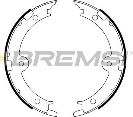 Bremsi GF0974 - Bremsbackensatz, Feststellbremse alexcarstop-ersatzteile.com