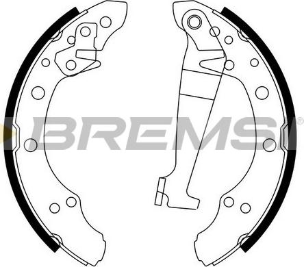 Bremsi GF0543 - Bremsbackensatz alexcarstop-ersatzteile.com