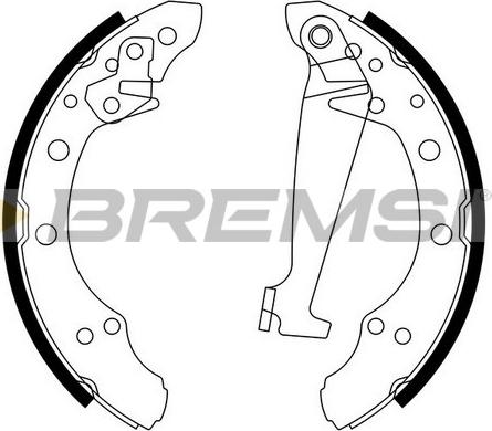 Bremsi GF0556 - Bremsbackensatz alexcarstop-ersatzteile.com