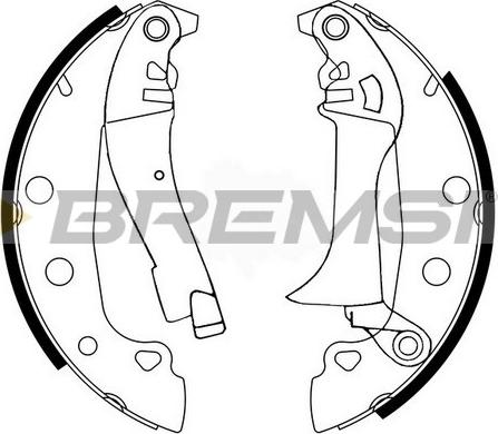 Bremsi GF0150 - Bremsbackensatz alexcarstop-ersatzteile.com