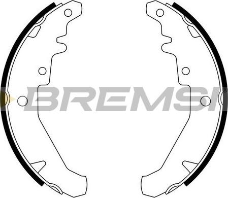 Bremsi GF0182 - Bremsbackensatz alexcarstop-ersatzteile.com